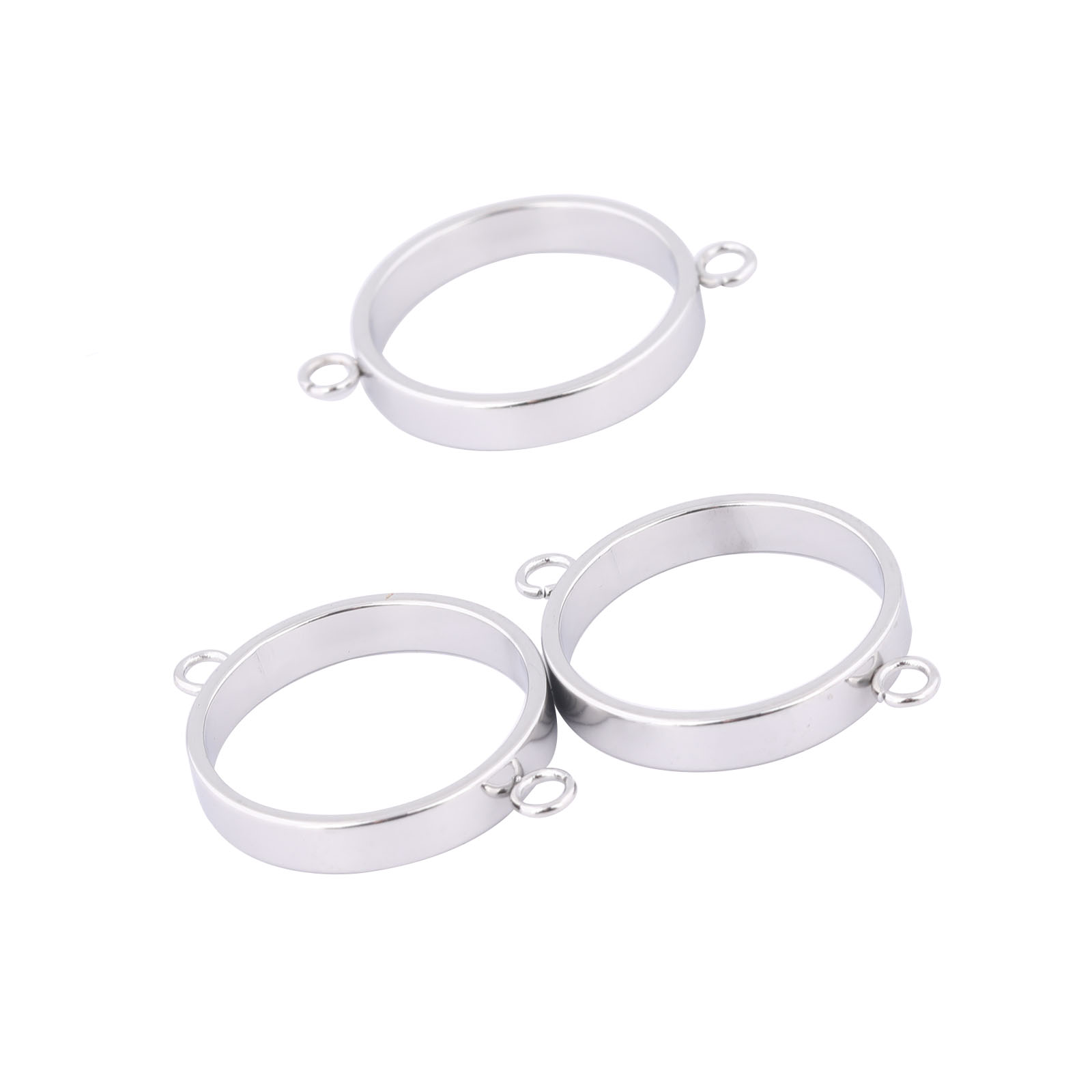 Jewelry Making With Resin - 10 buah gelang Bezel terbuka baja