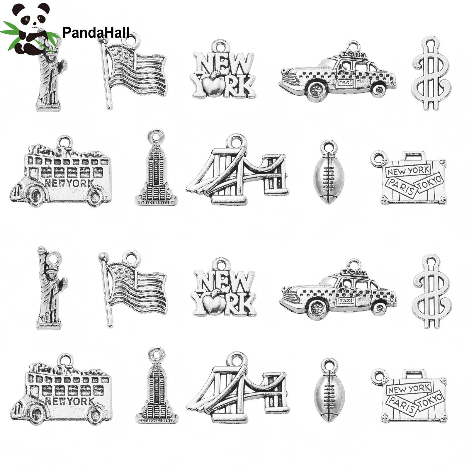 Jewelry Making New York - PandaHall 100Pcs 10 Model Tema Perjalanan