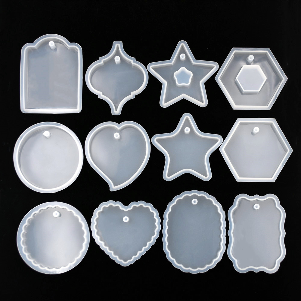 Jewelry Making Tutorials - 1 Buah Cetakan Silikon Tag Resin