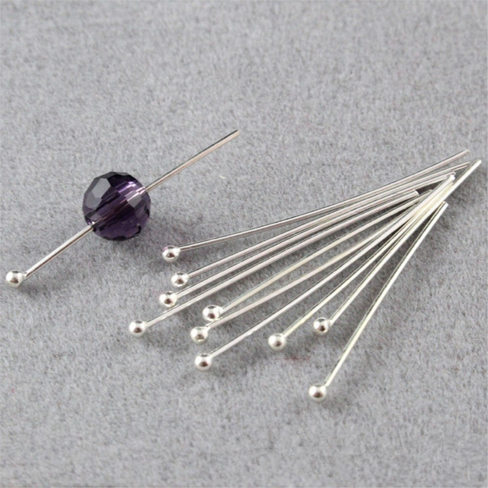 Jewelry Making Jig - 100 Buah Pin Kepala Bola Bulat