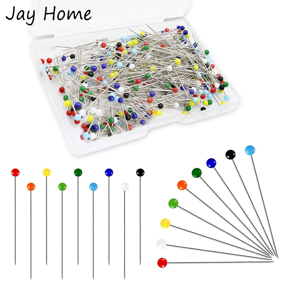 Jewelry Making Head Pins - 250 Buah Pin Jahit Multiwarna Pin
