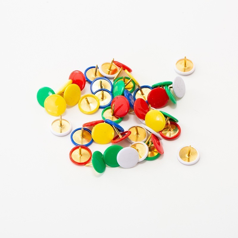 Head Pin Assorted - 200 Buah Pin Tekan Kepala Bulat,