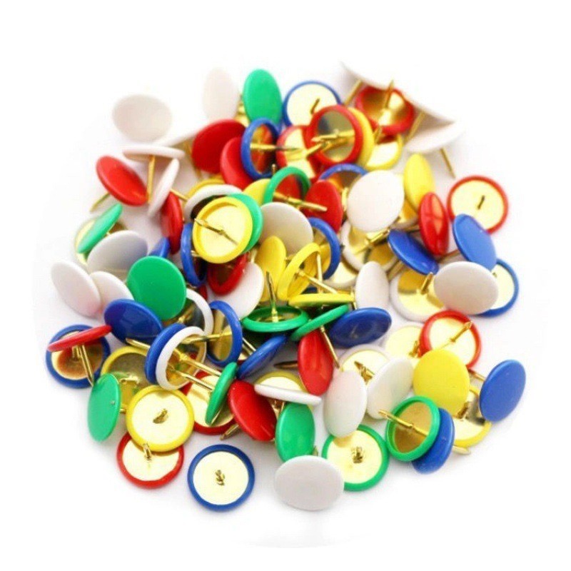 Head Pin Assorted - 118 buah Pin Perekat Kepala Bulat,