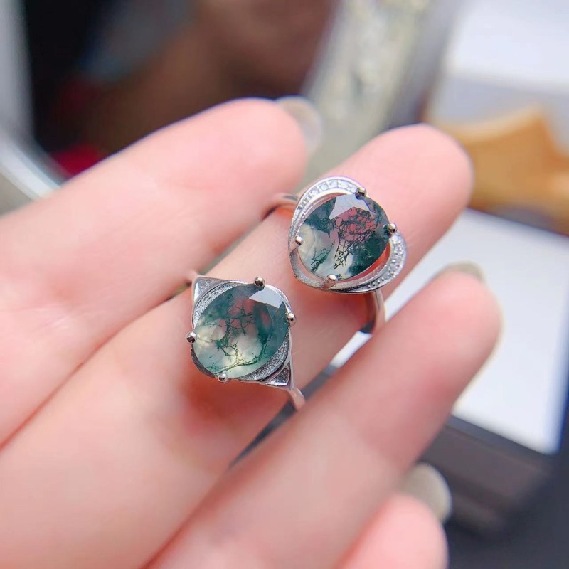 Jewelry Making University - Cincin batu akik geometris wanita, lucu