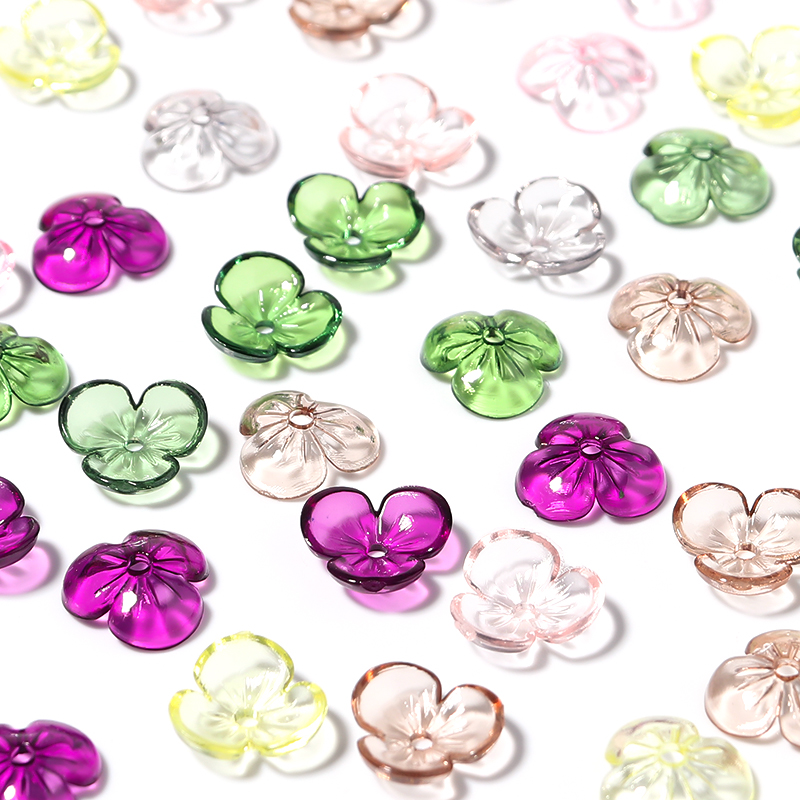 Jewelry Making With Resin - 20 buah/lot manik-manik kelopak bunga Resin
