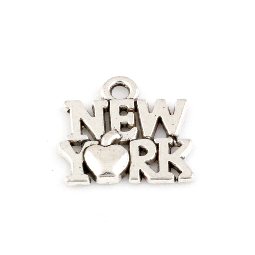Jewelry Making New York - 30 Buah Liontin Jimat Paduan Logam