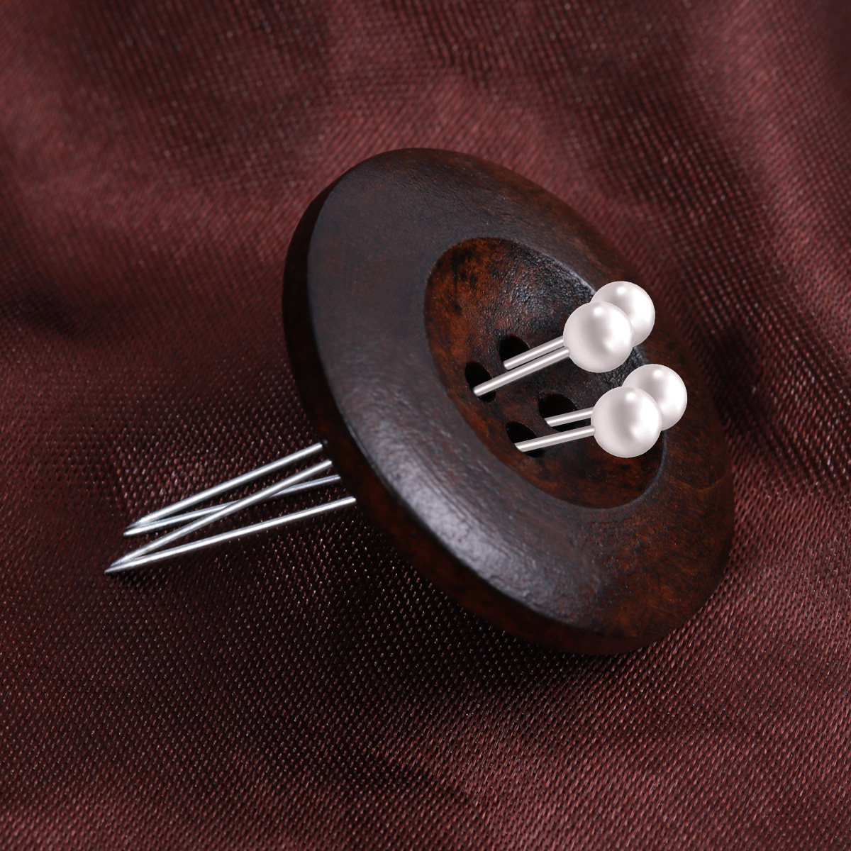 Head Pin Assorted - 100 Buah Jarum Jahit Kepala Mutiara