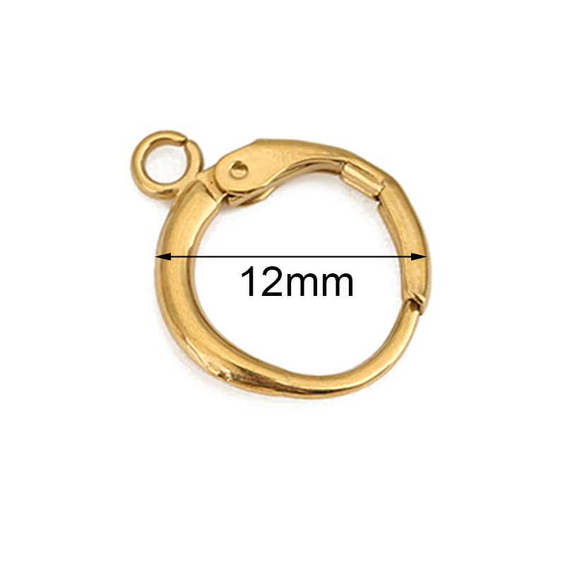 Jewelry Making Name - 10 Buah 12Mm Kait Anting Hipoalergenik