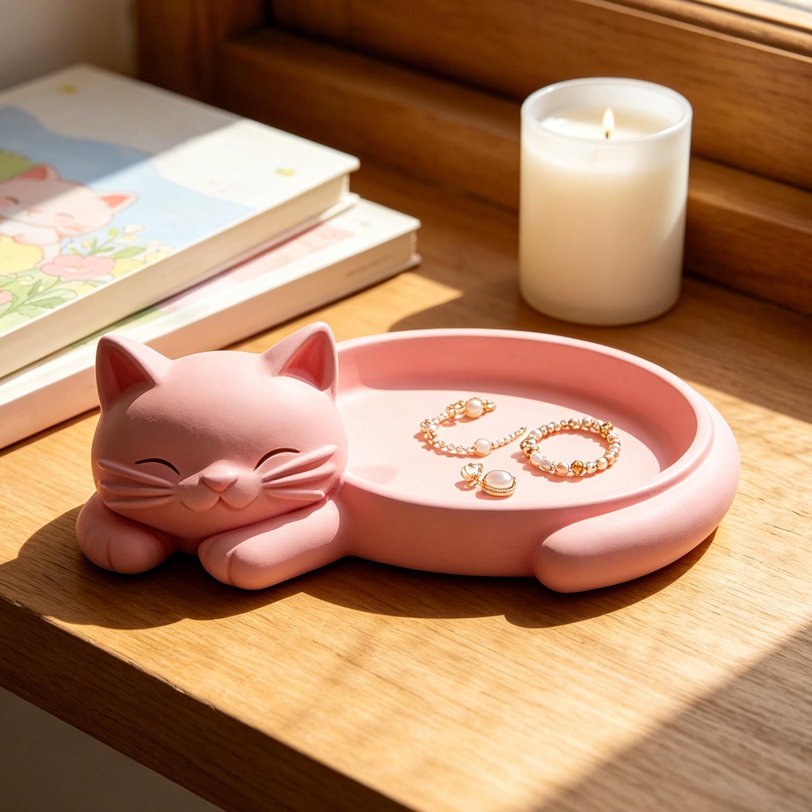 Jewelry Making Desk - Baki Organizer Perhiasan Berbentuk Kucing untuk