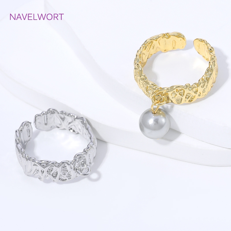 Jewelry Making Ring Tool - Cincin Terbuka Berlapis Emas 18K dengan