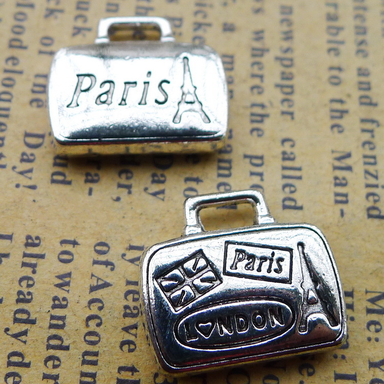 Jewelry Making Paris - 6 Buah/Lot 14X17Mm Warna Perak Antik