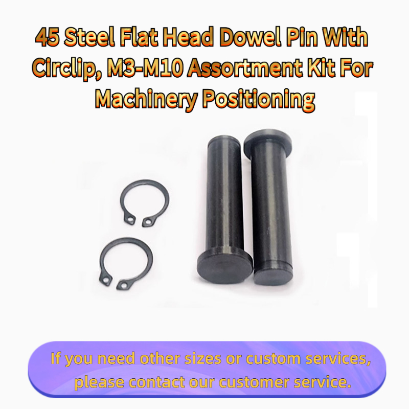 Head Pin Assorted - 45 Pin Dowel Kepala Datar Baja