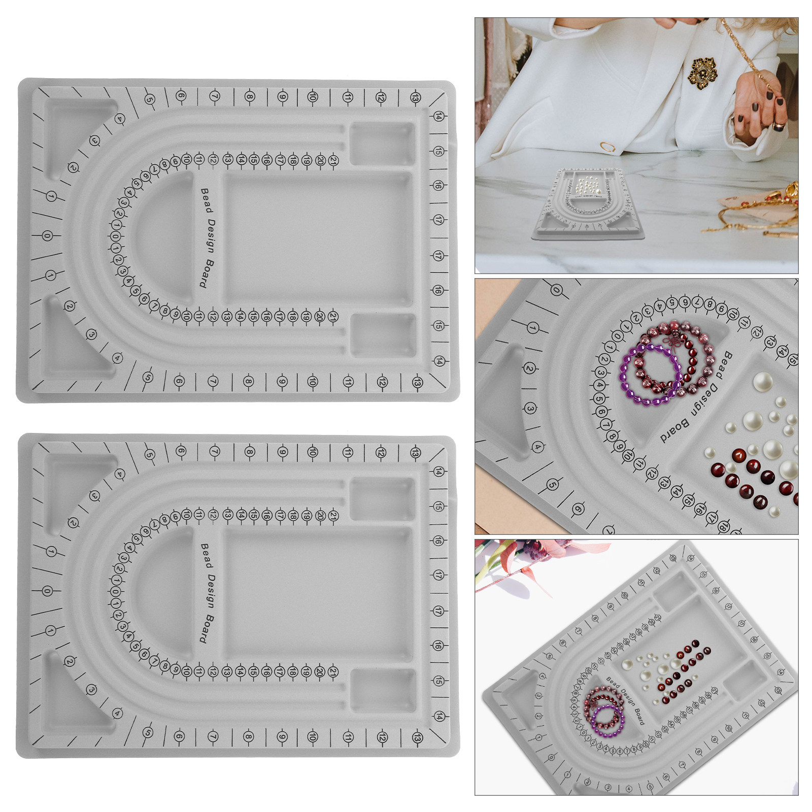 Jewelry Making Accessories - 2 Buah Papan Desain Manik-Manik untuk