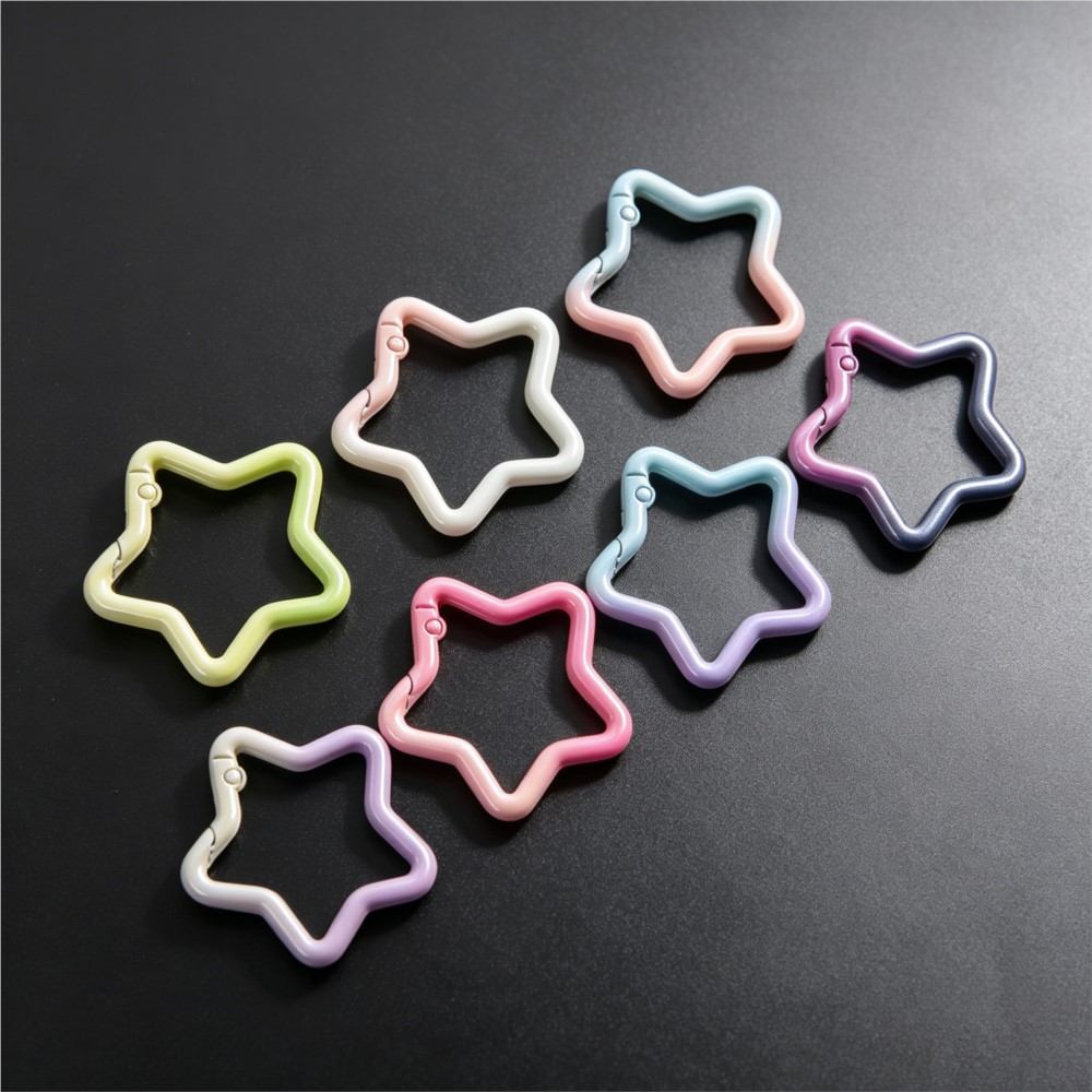 Jewelry Making Ring Tool - 5 Buah Cincin Kunci Bentuk Bintang