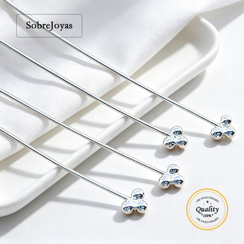 3 Kepala Jarum Mutiara Perak S - Jewelry Making Head Pins ulasan dan harga