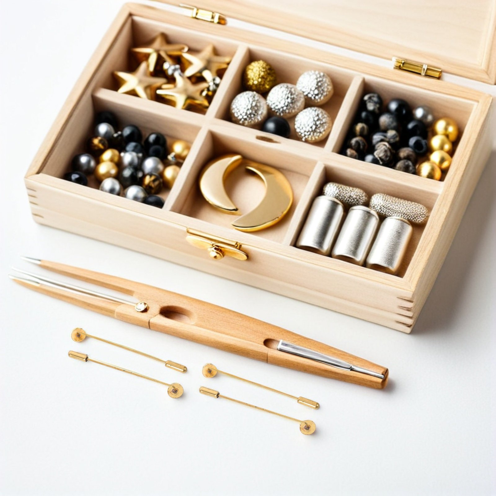 50 Set Pin Kerah Bulat Datar T - Jewelry Making Head Pins ulasan dan harga
