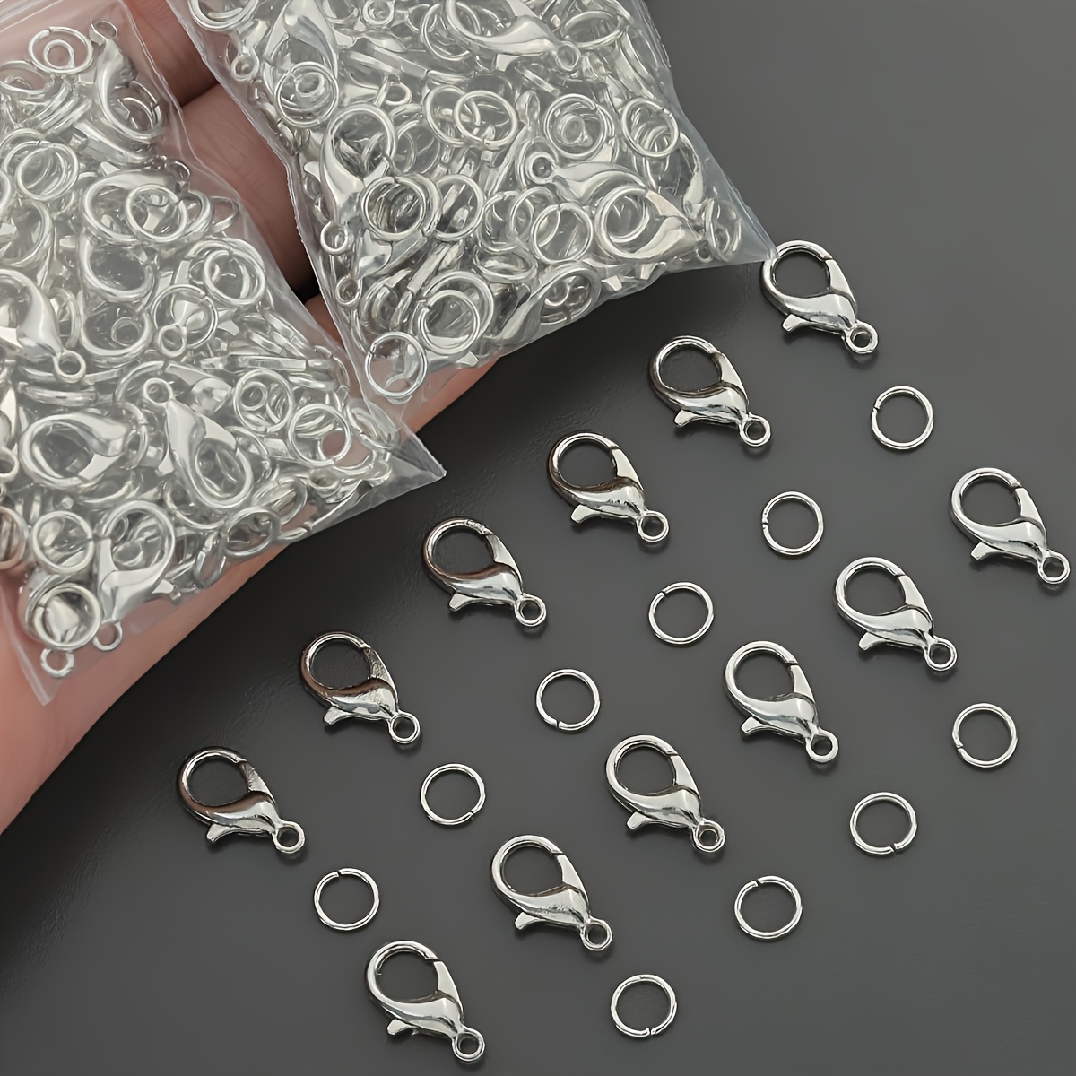 1/2/300 Buah Gesper Lobster Ci - Jewelry Making Ring Tool ulasan dan harga