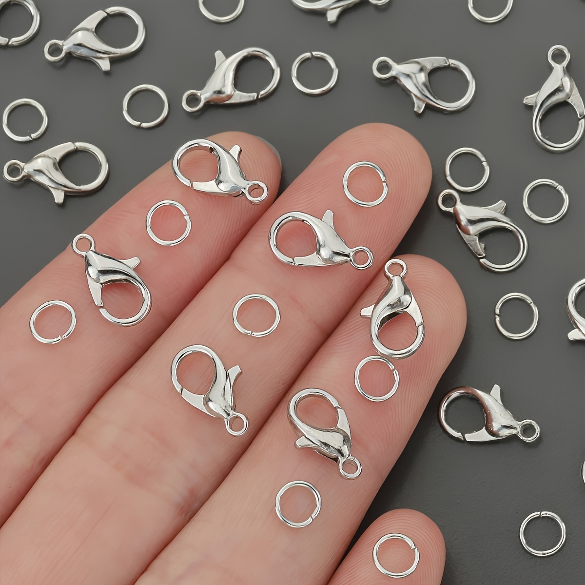 1/2/300 Buah Gesper Lobster Ci - Jewelry Making Ring Tool ulasan dan harga