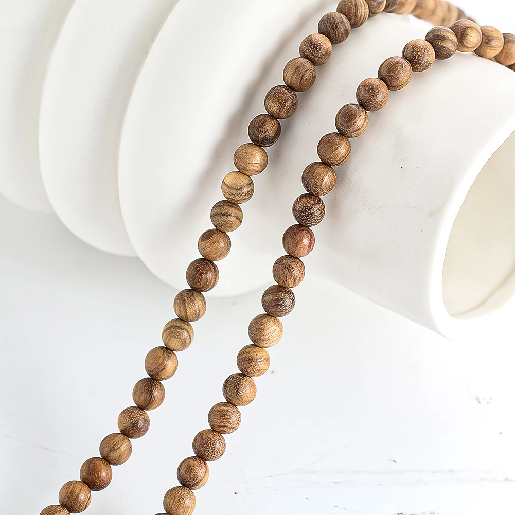 1 untai manik kayu dupa Vietna - Jewelry Making Vietnam ulasan dan harga