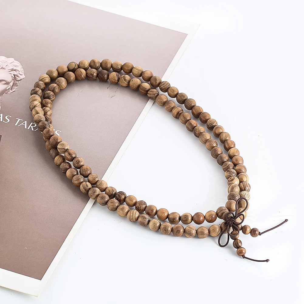 1 untai manik kayu dupa Vietna - Jewelry Making Vietnam ulasan dan harga