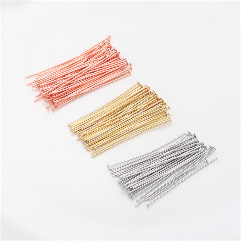 50pcs/pak Pin Kepala Datar Per - Jewelry Making Jig ulasan dan harga