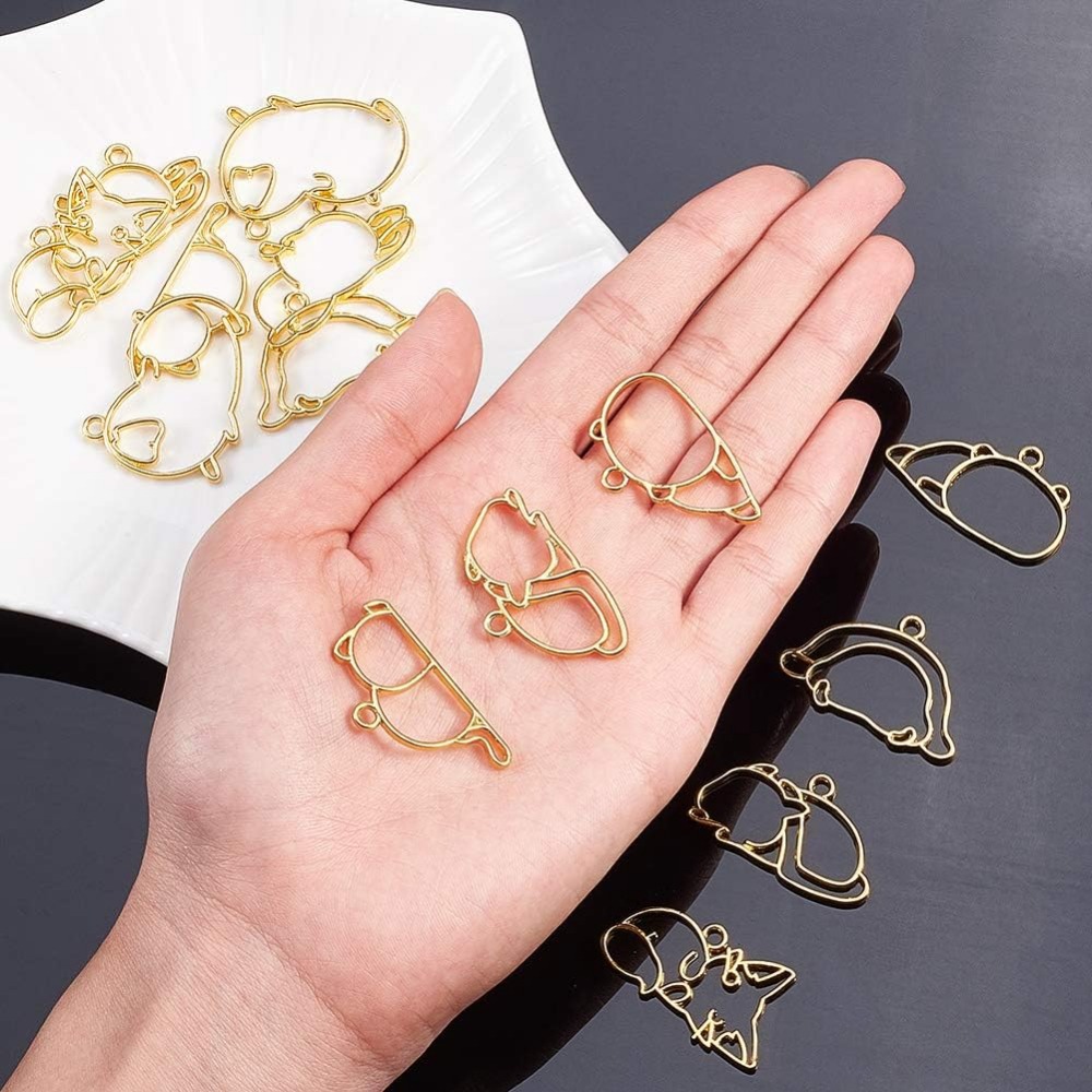 Liontin bingkai logam campuran - Jewelry Making With Resin ulasan dan harga