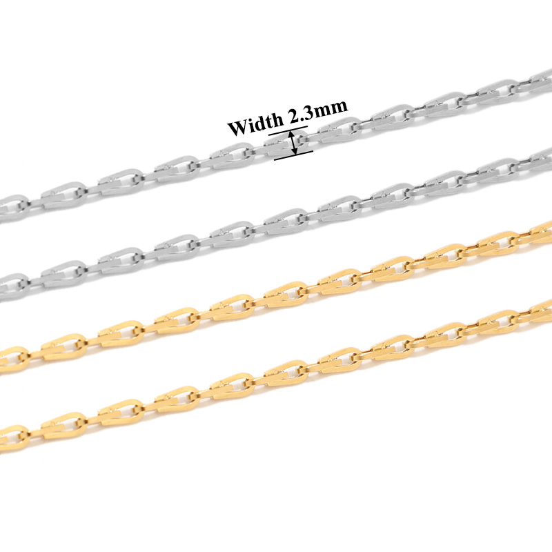 1 Meter Baja Nirkarat Rantai K - Jewelry Making Paris ulasan dan harga