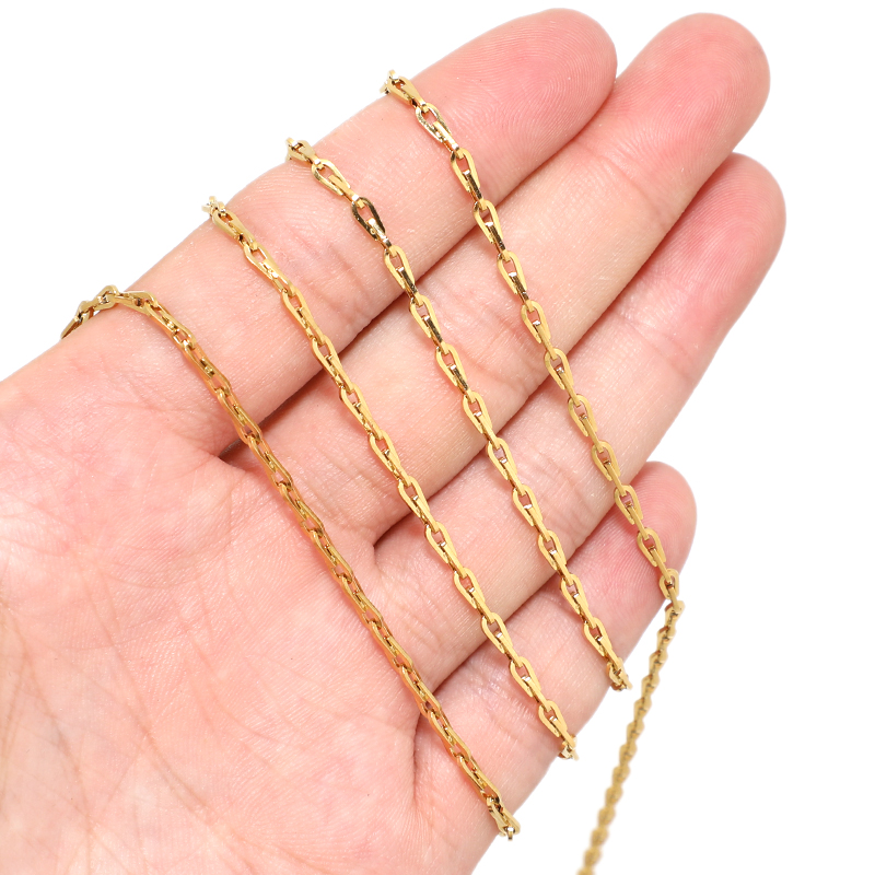 1 Meter Baja Nirkarat Rantai K - Jewelry Making Paris ulasan dan harga