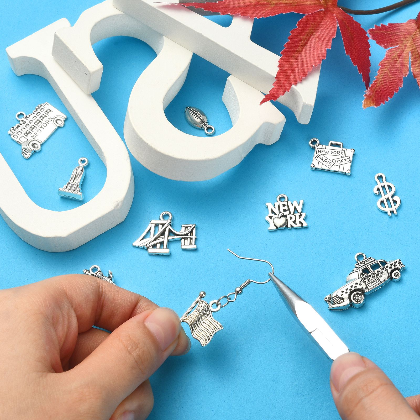PandaHall 100Pcs 10 Model Tema - Jewelry Making New York ulasan dan harga