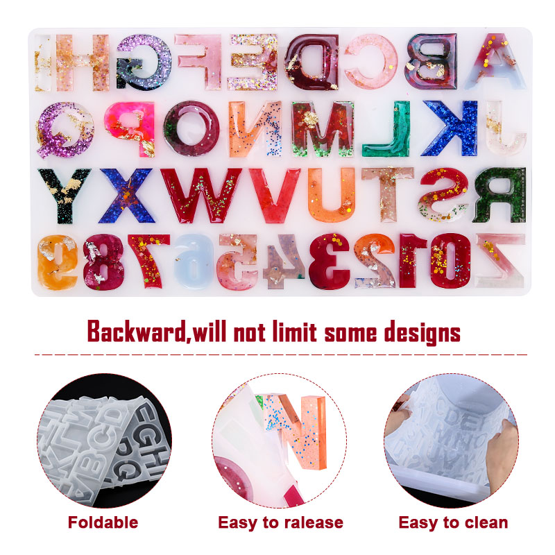 Alfabet Epoksi Resin Cetakan K - Jewelry Making Tutorials ulasan dan harga