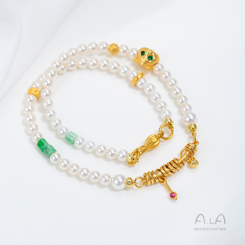 Manik-manik Mutiara Emas Pasir - Jewelry Making Vietnam ulasan dan harga