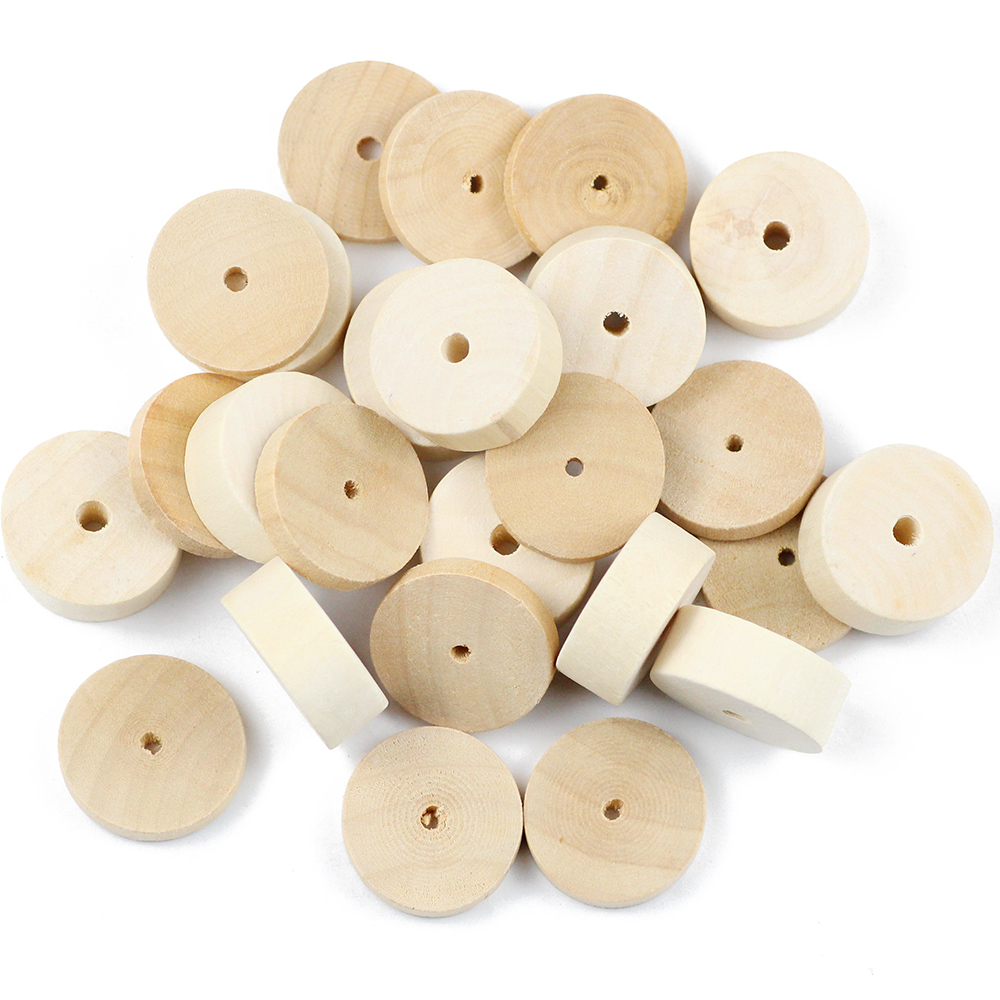 Wlyee Manik-manik Spacer Kayu  - Jewelry Making 3 Year Old ulasan dan harga