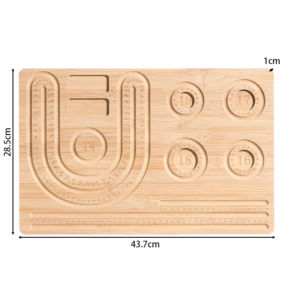 Baki Manik-manik Kayu Berlapis - Jewelry Making Desk ulasan dan harga