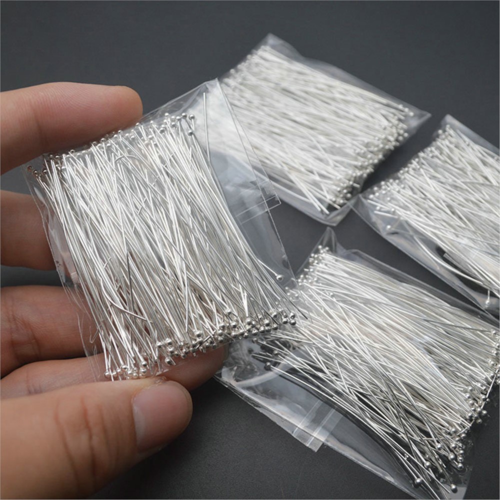 100 Buah Pin Kepala Bola Bulat - Jewelry Making Jig ulasan dan harga