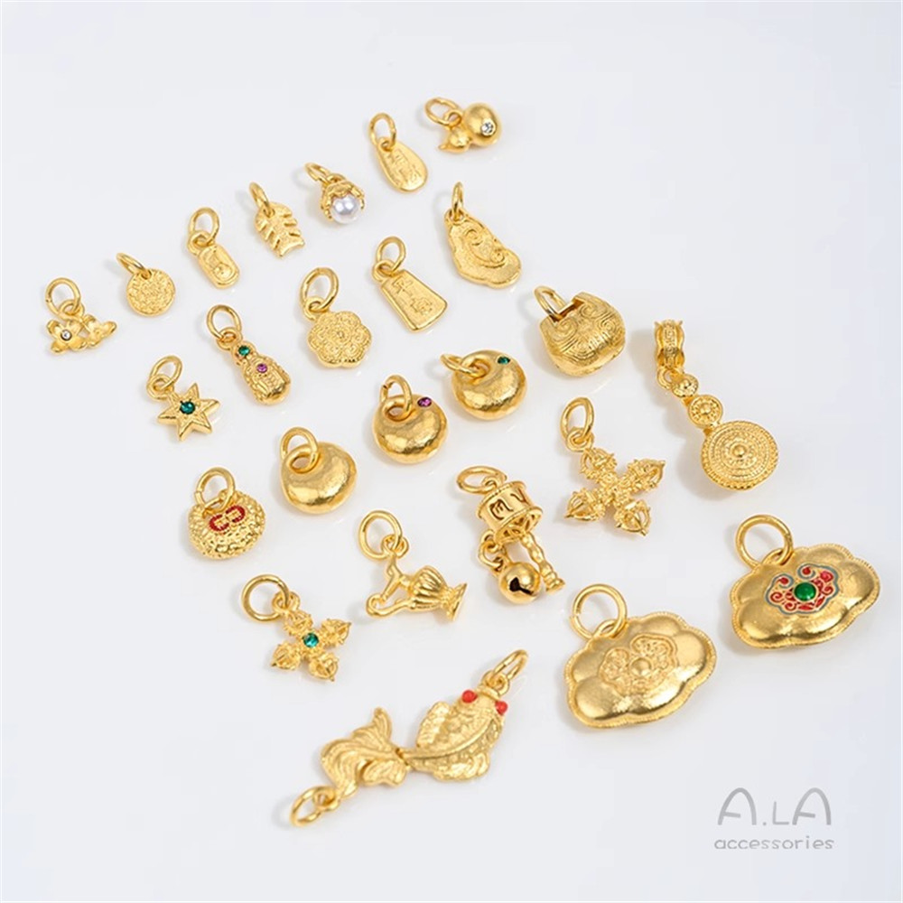 Liontin Gourd Pixiu Emas Pasir - Jewelry Making Vietnam ulasan dan harga