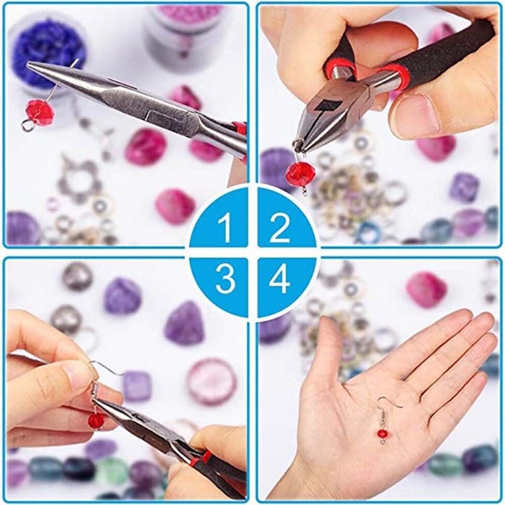 19Pcs Aksesoris Profesional DI - Jewelry Making Pliers Set ulasan dan harga