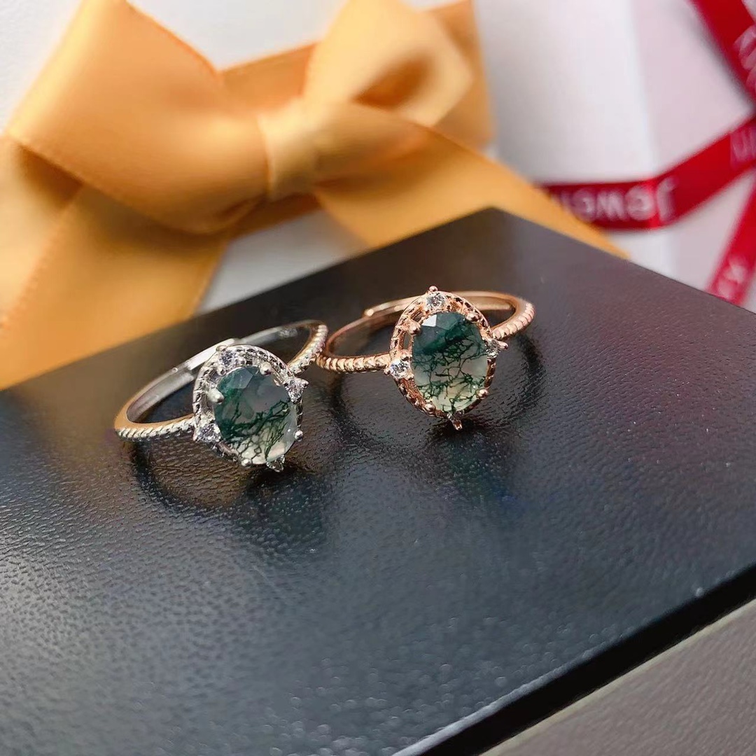 Cincin batu alam lumut air lau - Jewelry Making University ulasan dan harga