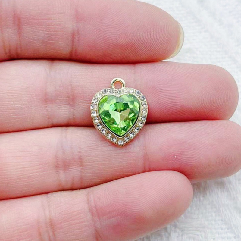 10 buah liontin batu permata w - Jewelry Making Accessories ulasan dan harga