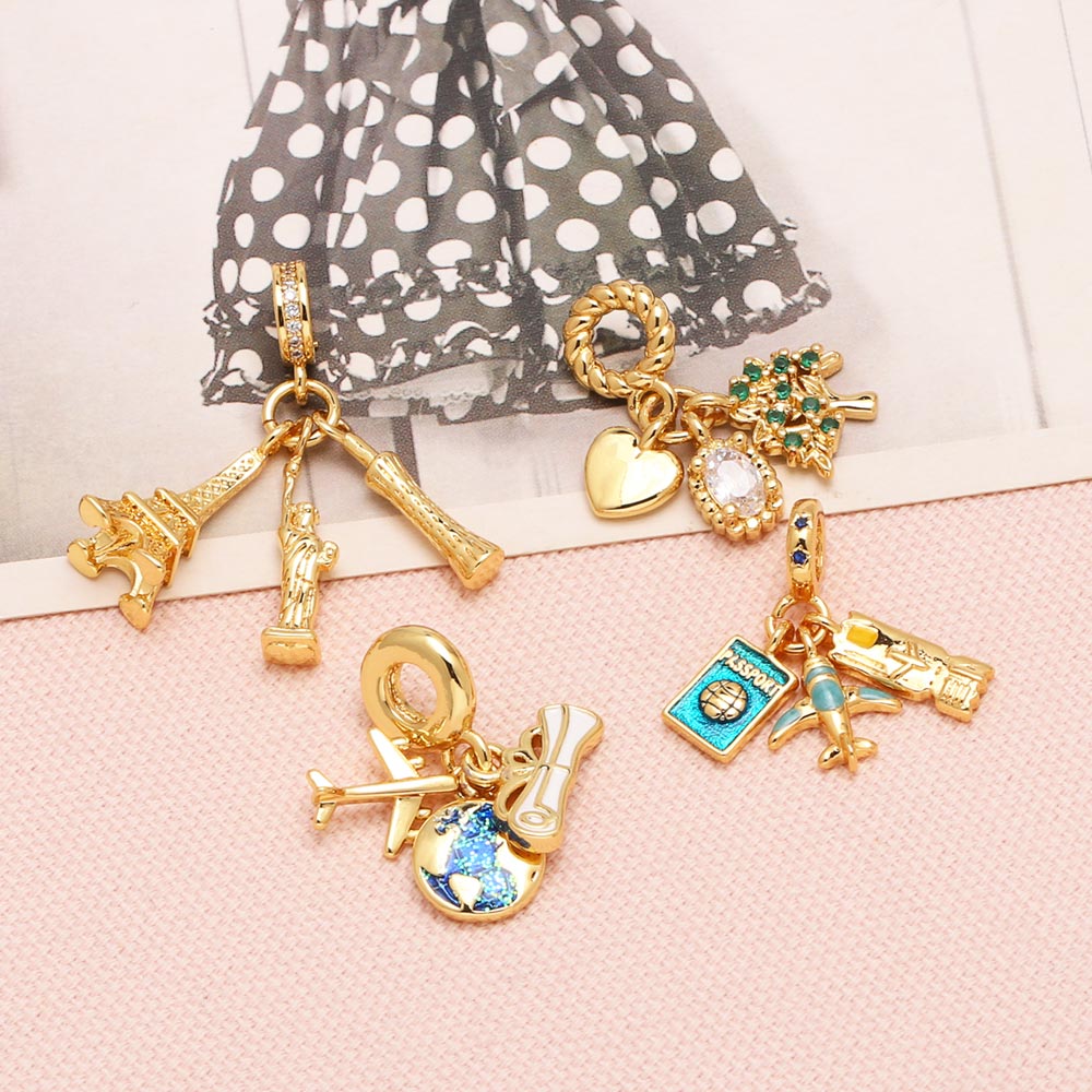 OCESRIO Enamel dunia liontin p - Jewelry Making Paris ulasan dan harga