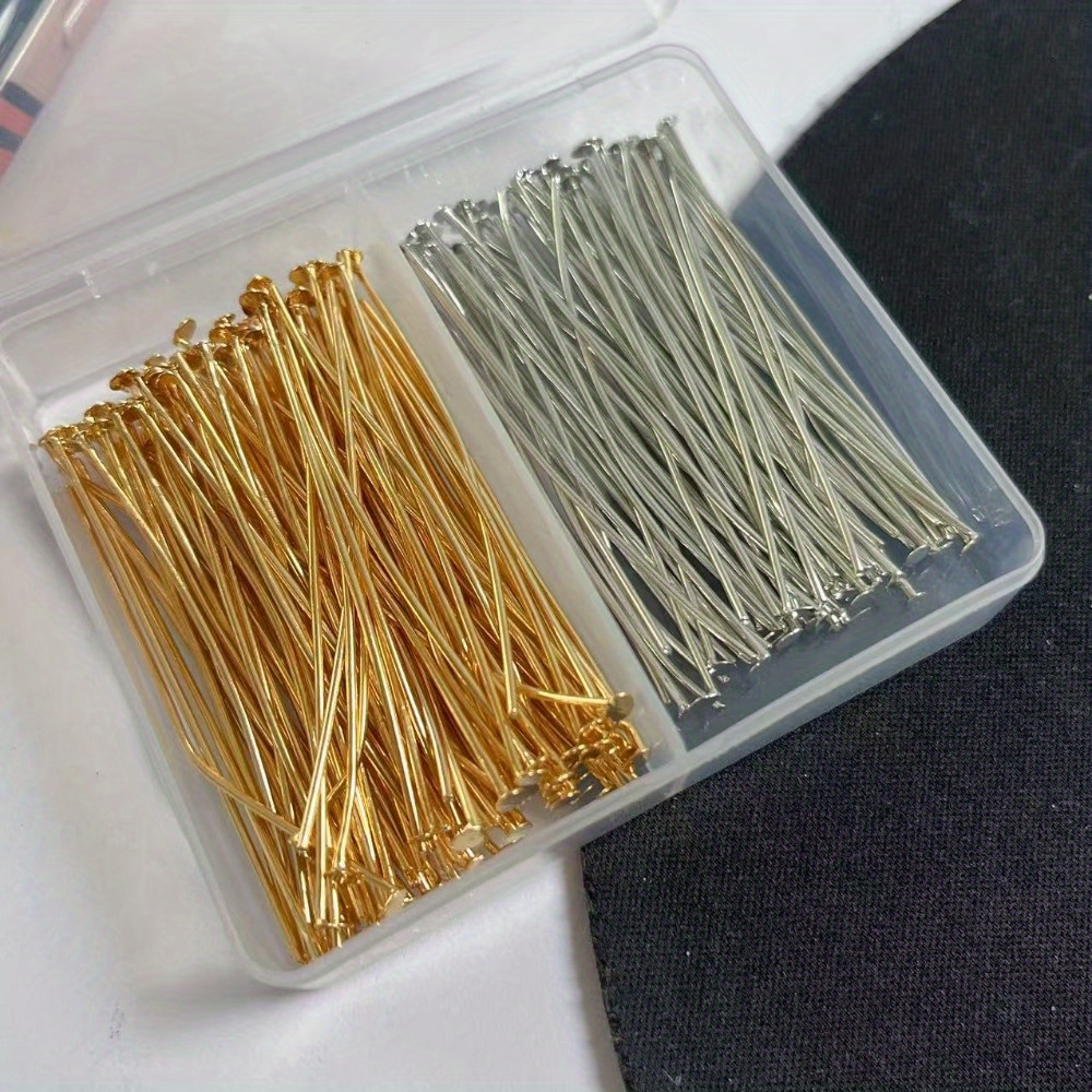 200 Buah Jarum Berkepala Besi  - Jewelry Making Head Pins ulasan dan harga