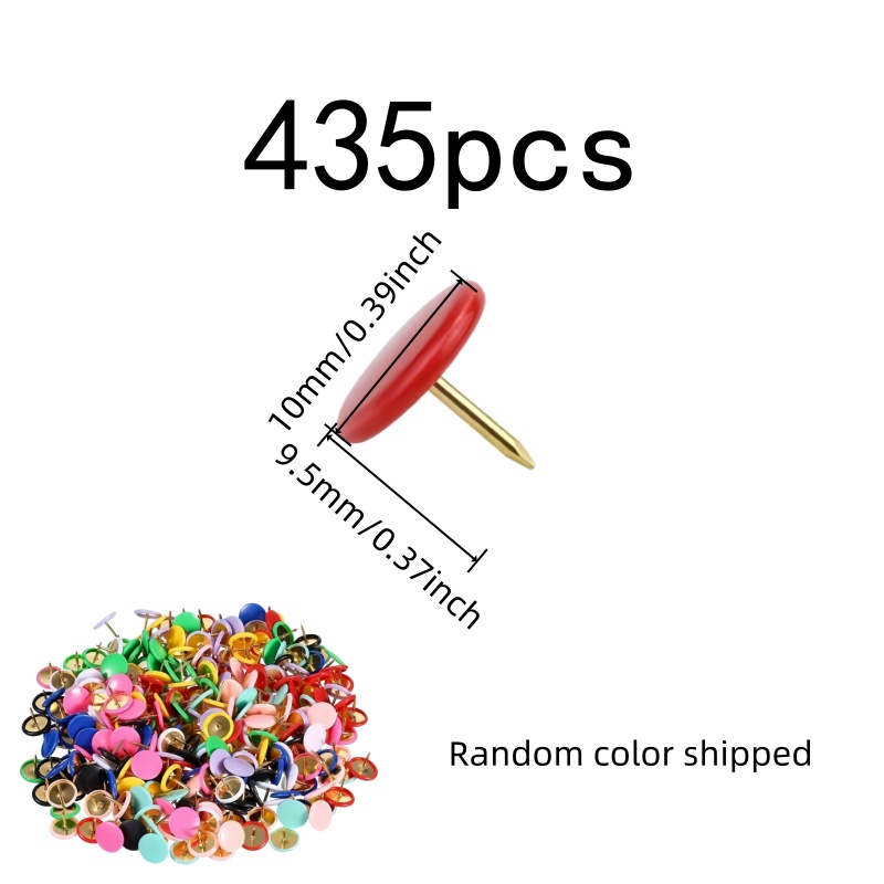 435 Buah Pin Tekan Kepala Bula - Head Pin Assorted ulasan dan harga