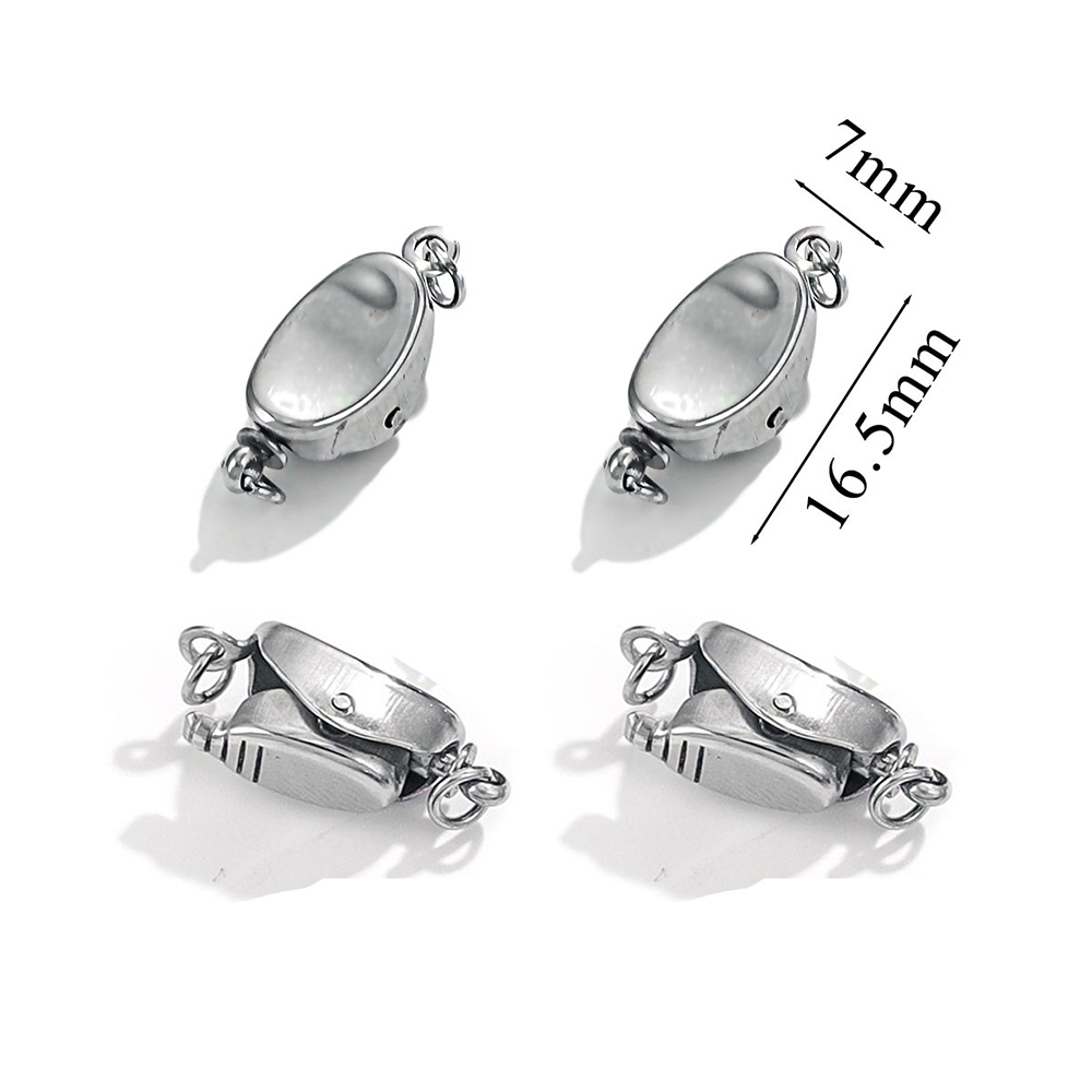 5 Buah Gesper Kalung Baja Tita - Jewelry Making Beads ulasan dan harga