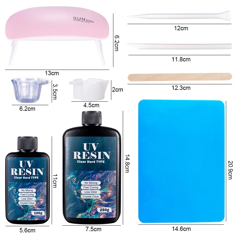 Kit Lem Resin UV Keras Lem UV  - Jewelry Making Tool Kit ulasan dan harga