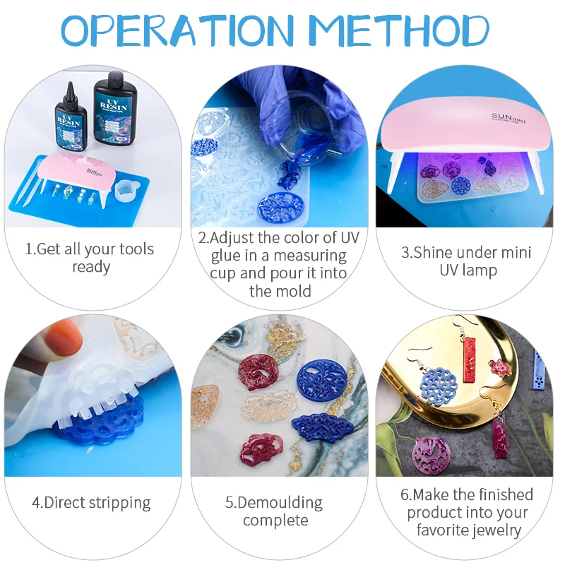 Kit Lem Resin UV Keras Lem UV  - Jewelry Making Tool Kit ulasan dan harga