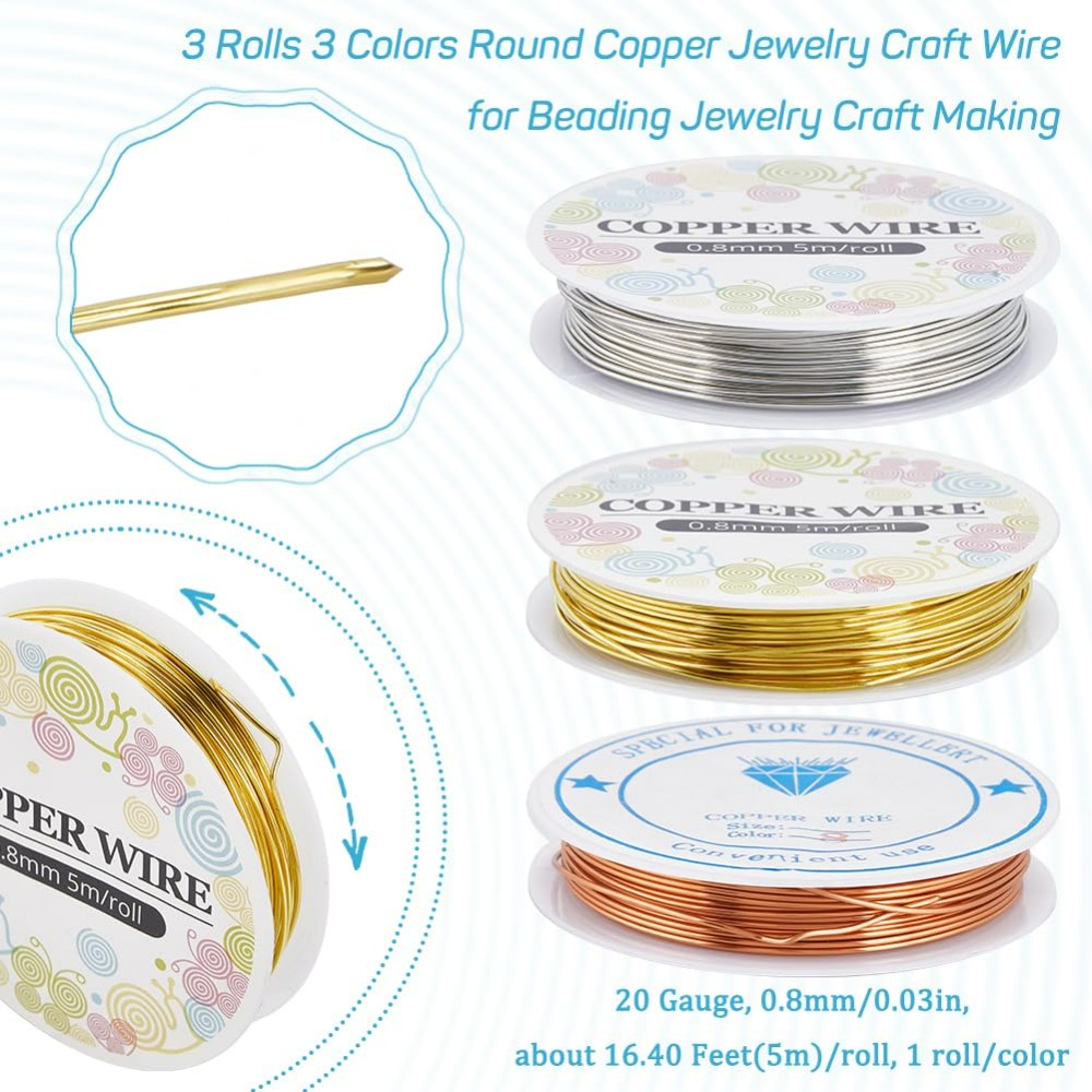 12.8M tembaga kawat perhiasan  - Jewelry Making Tutorials ulasan dan harga