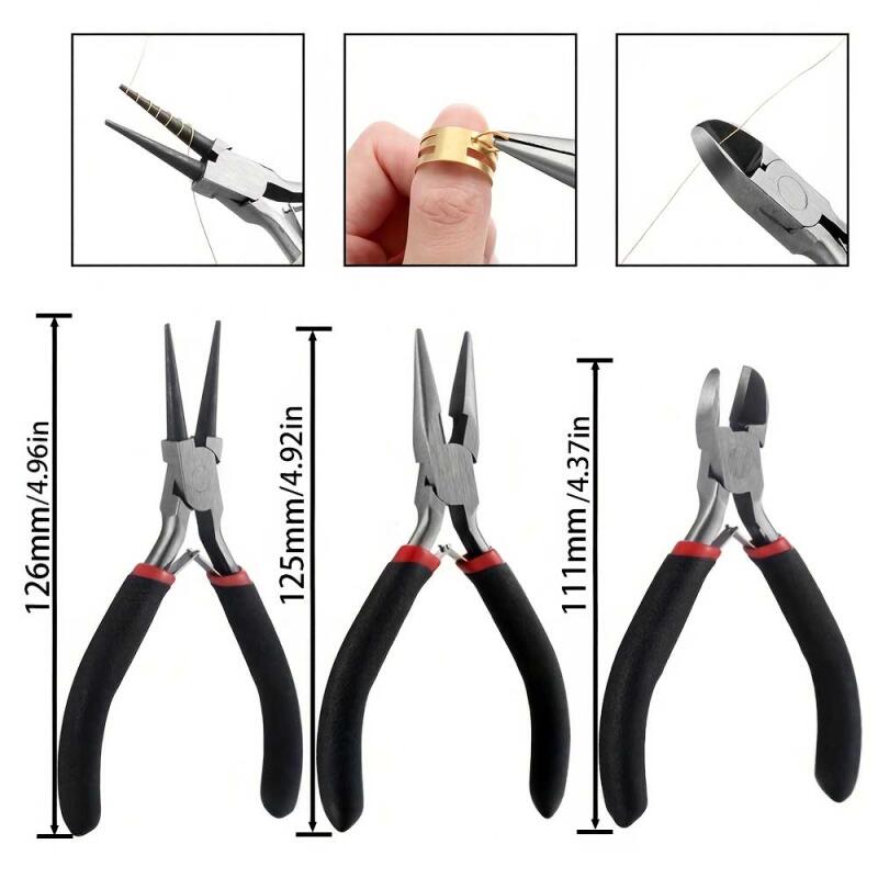 1pcs/set Set Alat Tang DIY, Al - Jewelry Making Pliers Set ulasan dan harga