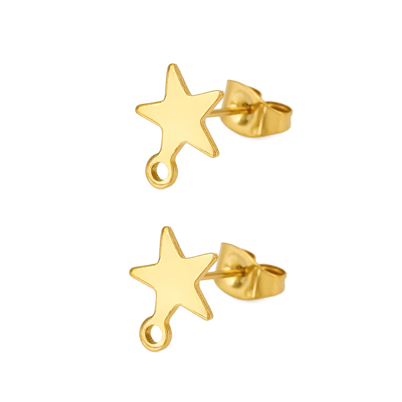 20 pcs Anting-anting Stud Baja - Jewelry Making Name ulasan dan harga