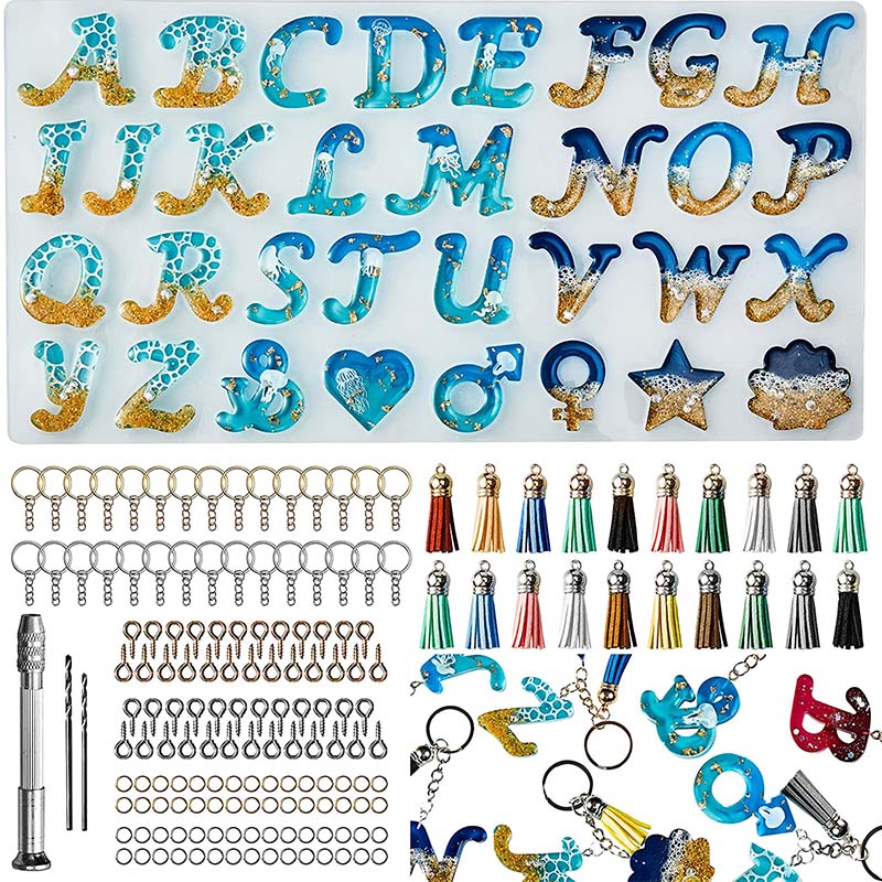 Cetakan Silikon Alfabet untuk  - Jewelry Making Tool Kit ulasan dan harga