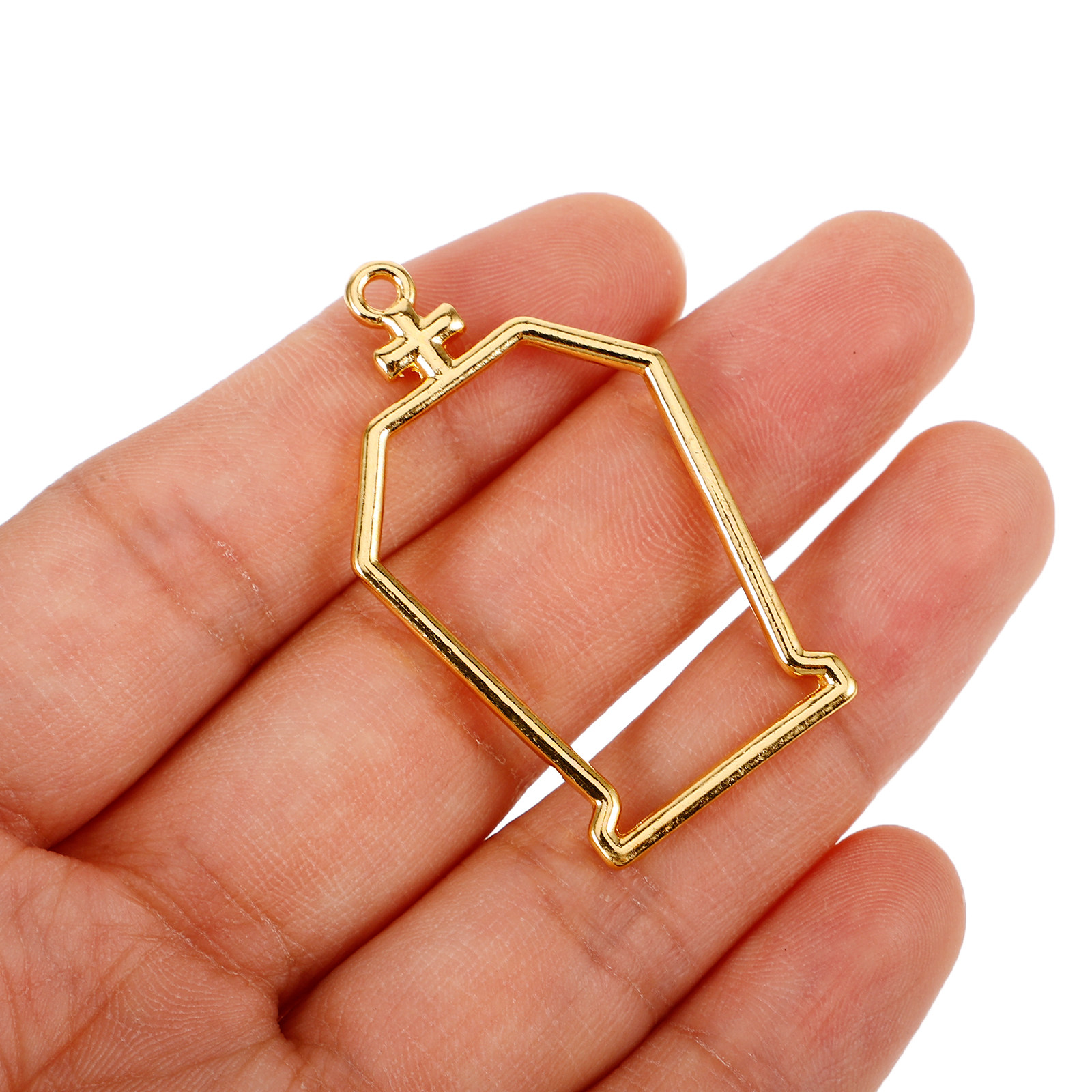 10 Buah Liontin Berbentuk Peti - Jewelry Making With Resin ulasan dan harga