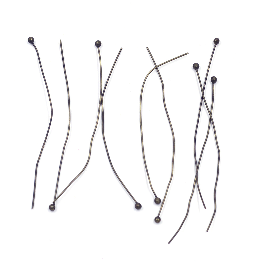 100 Buah Jarum Pin Kepala Bola - Jewelry Making Head Pins ulasan dan harga